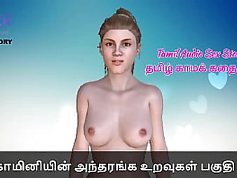 Tamil Audio Fuck-a-thon Story - 4 steamy stunners with thick titties and taut cabooses get down and grubby