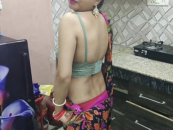 Grubby Chat's roleplay in kitchen - Hot Indian Teen gets mischievous with step-sister in desi kitchen