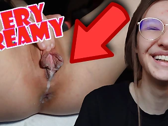 Extreme Mature Vagina: 18yo Skinny Teenage Fingers Herself to Splatter!