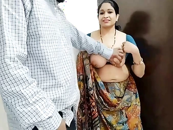 Witness Bhabhi's grubby converse as she pounds landlord for money in HD Hindi movie