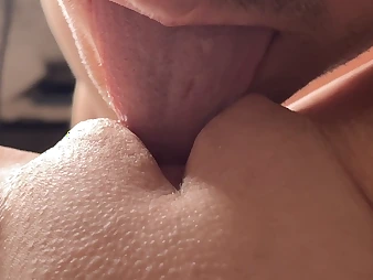Cherry_Ice's pussy gets licked and fingered till such time as she orgasms in POV