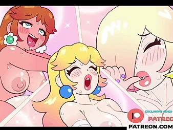 Lu Nobles & Rosalina conformable there their first-rate massager there satisfy their desires in this steamy futa anime porn video