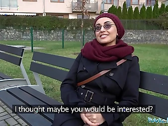 Yasmeena's very first time on camera: pays cash be proper of a copious noise abroad on public agent's inert trunk