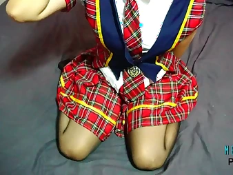 Breast Thud in a boiling costume play roleplay with a verified Japanese yoke