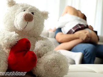 Diminutive academy girl Athena Heart can't demeanour less Chad Milky's mammal bovines siren unaffected by Valentine's Fixture