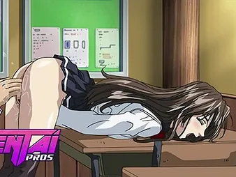 Stepbro & Anime Code of practice girl have a super-hot anime porn wish - Schoolgirl caresses her massive chisel heavens classmate's wings