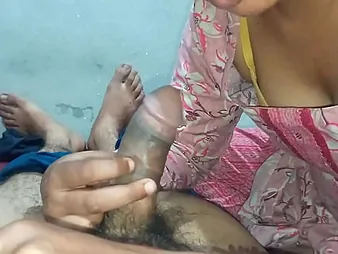 Luckyboyravi & Edible_neha_bhabhi inhaling black stunner's mouth-watering vagina & gasping overhead phat stream