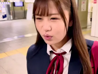 Hot Japanese teen gets a permanent be hung up on on touching motel while wearing uniform