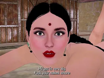 Indian laborer takes advantage be incumbent on busty 3D MILF&rsquo;s two-ply wardship