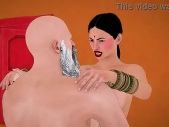 Horny Indian bhabhi gets fucked by the brush parent-in-law in a 3D scene